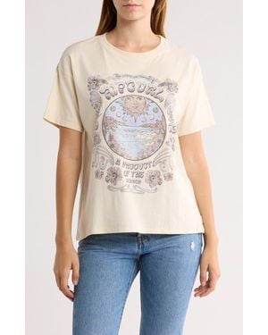 Rip Curl Celestial Search Relaxed Graphic T-Shirt - Natural