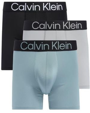 Calvin Klein Bold Logo 3-Pack Boxer Briefs - Gray