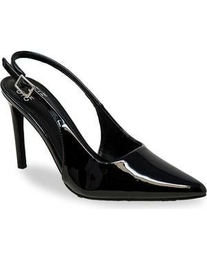 In Touch Footwear Pointed Toe Slingback Pump - Black