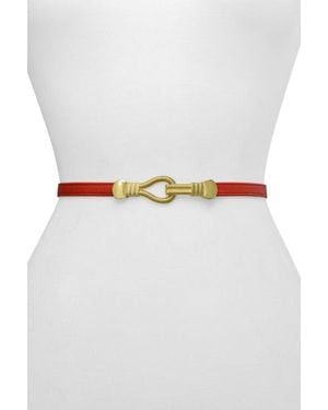 Raina Sara Hook Belt - White