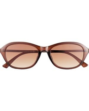 Vince Camuto 55Mm Gradient Oval Sunglasses - Brown