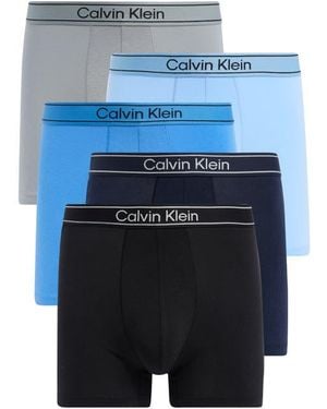 Calvin Klein 5-Pack Boxer Briefs - Blue