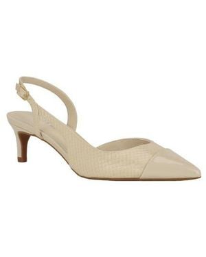 Calvin Klein Slingback Kitten Heel Pump - White