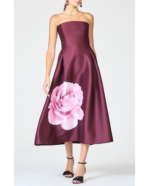 sachin & babi sierra satin midi dress Sachin & Babi Sierra V-Neck Cutout Satin Midi