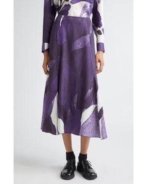 Marimekko Muovaus Print Maxi Skirt - Purple