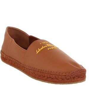 Ferragamo Gus Espadrille Loafer - Brown