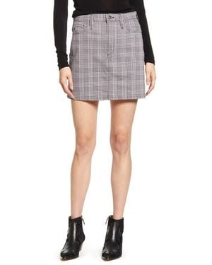AG Jeans Harlo Plaid Miniskirt - Black