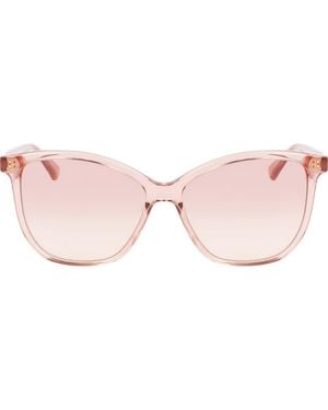 Longchamp 57Mm Le Pliage Tea Cup Sunglasses - Pink