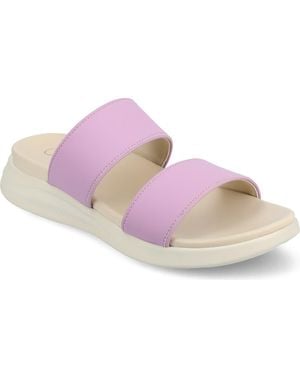 Journee Collection Janis Wedge Slide Sandal - Purple