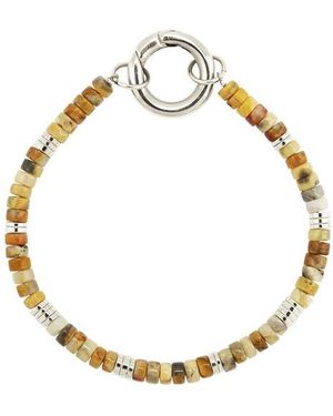 Rebel Semiprecious Stone Bracelet - Metallic
