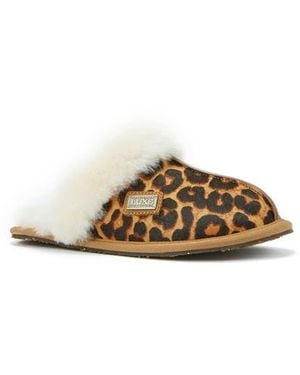 Australia Luxe Genuine Shearling Mule Slipper - Multicolor