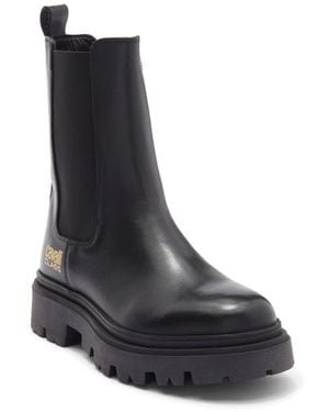 Roberto Cavalli Lug Platform Chelsea Boot - Black