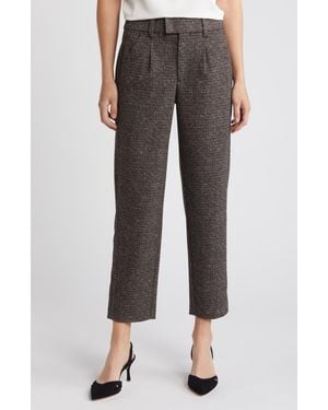 Wit & Wisdom 'Ab'Solution Skyrise Pleated Ankle Straight Leg Pants - Gray