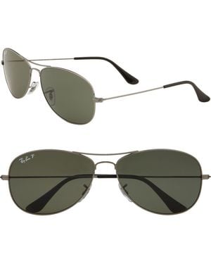 Ray-Ban 'New Classic Aviator' 59Mm Polarized Sunglasses - Green
