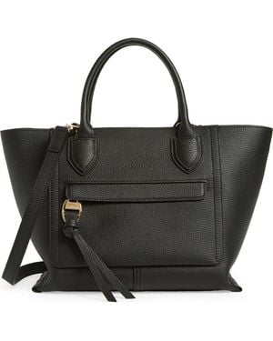 Longchamp Medium Mailbox Leather Top Handle Bag - Black