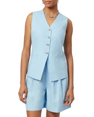 Scotch & Soda Long Line Vest - Blue