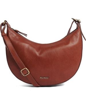 Barbour Laire Leather Sling Bag - Red
