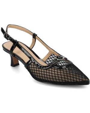 Journee Collection Padma Slingback Kitten Heel Pump - Black