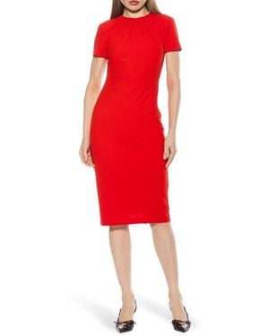 Alexia Admor Quinn Stretch Sheath Dress - Red