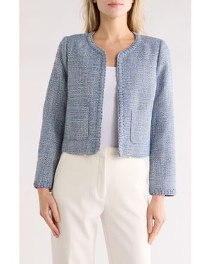 Rag & Bone Chloe Tweed Blazer - Blue