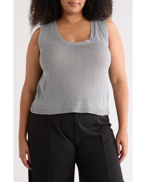Max Studio Sweater Tank - Gray