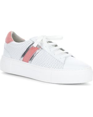 Bos. & Co. Platform Leather Sneakers - White