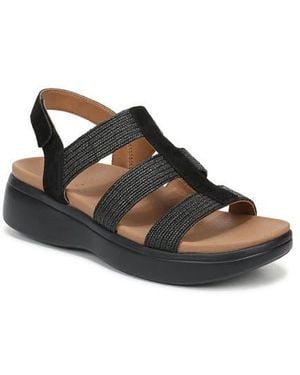 Vionic Sabrina Fisherman Platform Sandal - Black