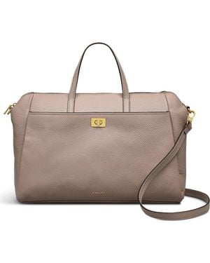 Radley Brook Avenue Medium Zip Top Satchel Bag - Brown