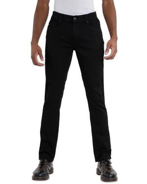 Xray Jeans Saddle Stitch Stretch Straight Leg Jeans - Black