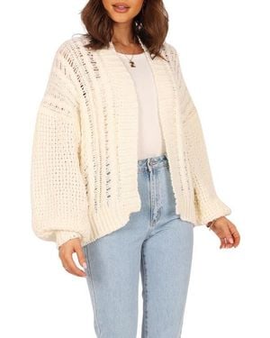 Petal & Pup Hailey Oversize Cardigan - White