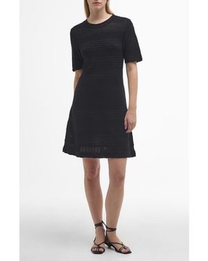 Barbour Mia Short Sleeve Cotton Minidress - Black