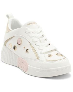 KARL LAGERFELD Mineola Lace Up Sneaker - White