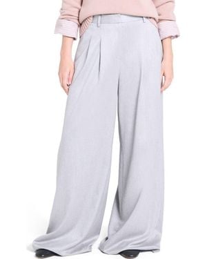 Twp Avery Stretch Wool Wide Leg Pants - Purple