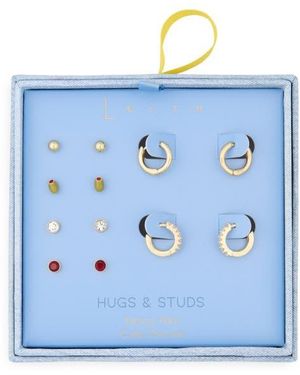 Leith 6-Pack Assorted Earrings Set - Blue