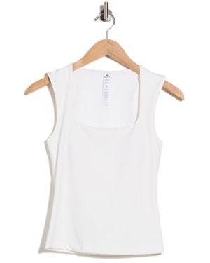 90 Degrees Interlock Monroe Tank - White