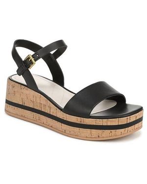 Franco Sarto Taina Platform Wedge Sandal - Black