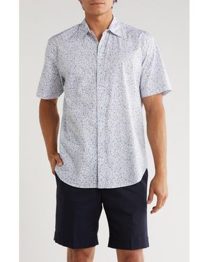 COASTAORO Astor Printed Short Sleeve Shirt - Gray