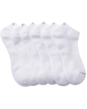 Calvin Klein Ankle Liner Socks - White