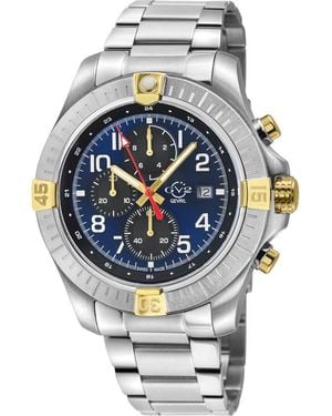 Gv2 T38 Stainless Steel Automatic Movement Bracelet Watch, 45Mm - Metallic
