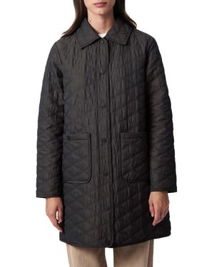 Bernardo Longline Quilted Lightweight Jacket in Purple Lyst