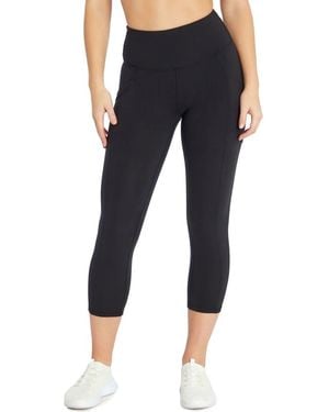 Marika Drew High Waist Crop Pocket Leggings - Blue