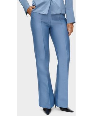 ALIGNE Figaro Satin Pants - Blue
