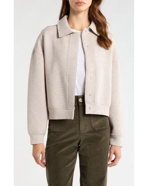 Travis Mathew Cloudscape Button-Up Jacket - Natural