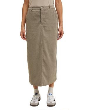 Wishlist Corduroy Midi Skirt - Multicolor