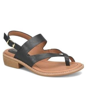 EuroSoft Nessie Toe Loop Slingback Sandal - Black