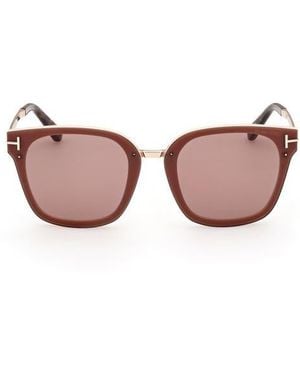 Tom Ford 68Mm Round Sunglasses - Pink