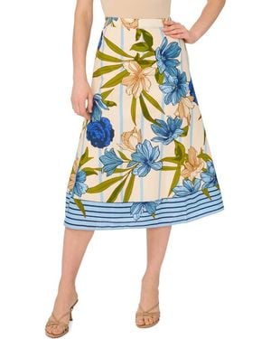 Halogen® Border Full Maxi Skirt - Blue