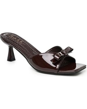 Nicole Miller Bow Heeled Sandal - Brown