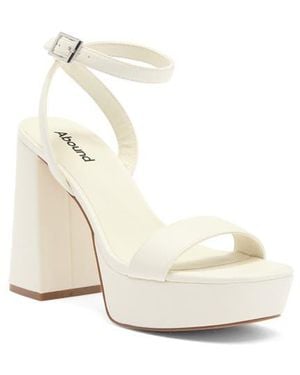 Abound Monica Block Heel Platform Sandal - White