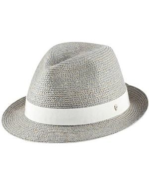 Helen Kaminski Raffia Fedora - Gray